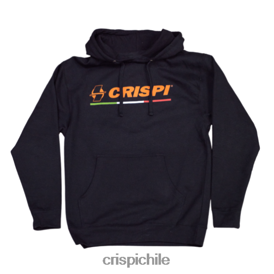 sudadera con capucha de la bandera de italia Crispi negro VPL4R442 vestir